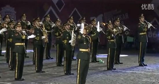 解放军军乐团《军乐表演》2015莫斯科军乐节